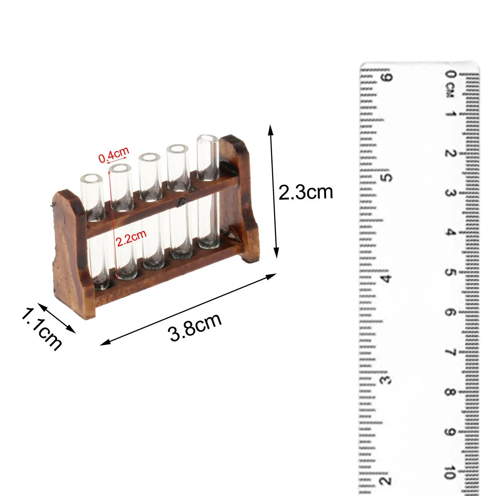 1/12 Puppenhaus Reagenzglas Retro so tun, als würde man Spielzeug möbel Modell für Studie bjd spielen