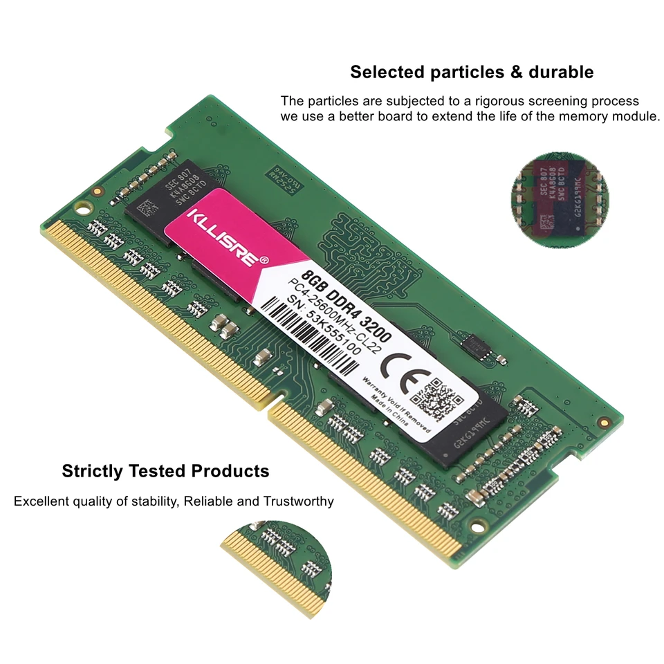 KLLISRE DDR4 8GB メモリ 2666MHz 3個セット Kllisre DDR4 8GB 3200MHz Desktop Ram Memory - AliExpress 7
