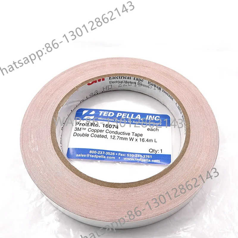 2025 High quality TED Pella3M double-sided single-sided copper aluminum conductive tape 16074 conductive bonding SEM scanning #3