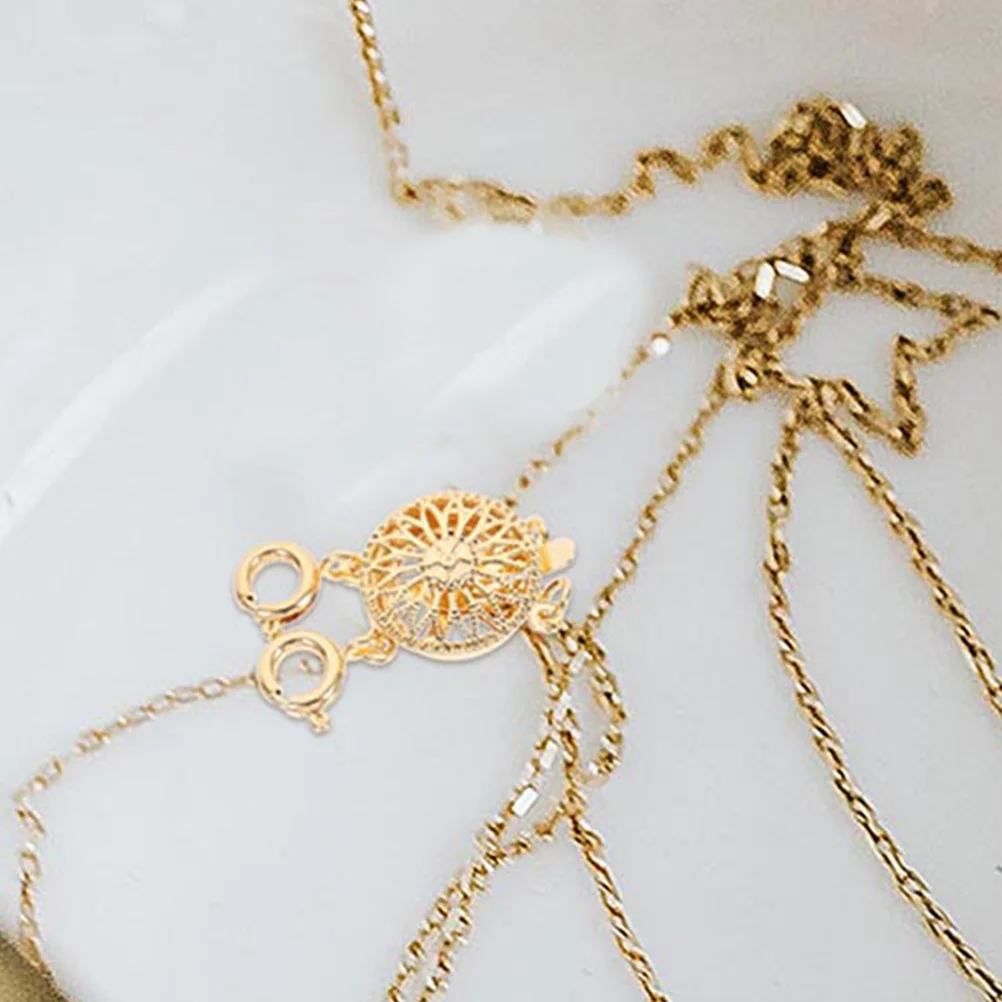 

Necklace Detangler Clasp Unique Design Delicate Workmanship Layering Jewelry Making Accessory Necklace Clasp Jewelry Separator