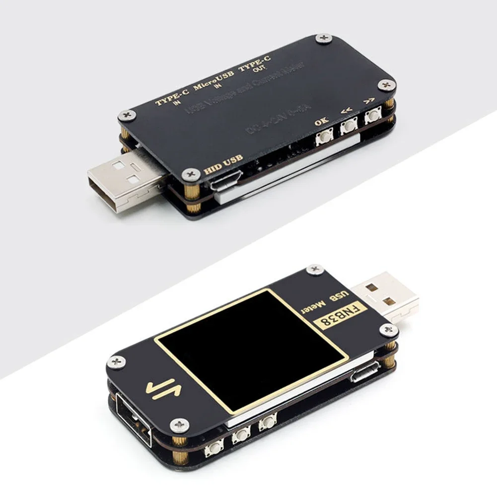 Imagem -02 - Medidor de Corrente e Tensão Fnb38 Testador Usb Qc4 Mais Pd3.0 2.0 Protocolo de Carregamento Rápido Medidor de Detecção de Tensão e Corrente Usb Seguro