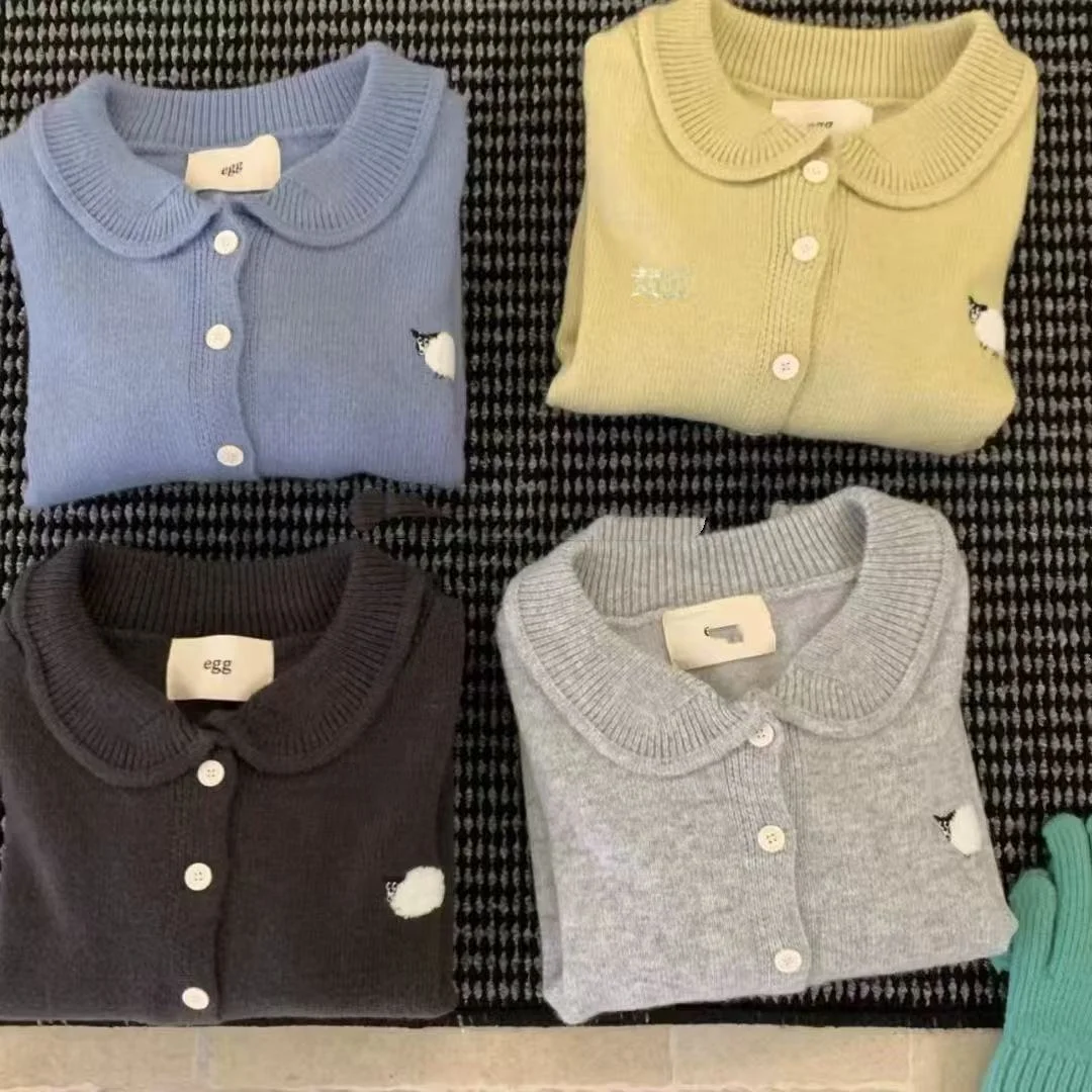 Thiened Bear Coat Donna Sweet Sle Primavera Autunno Inverno Chic V-Ne Cardigan Coreano Sle Casual Comodo Top