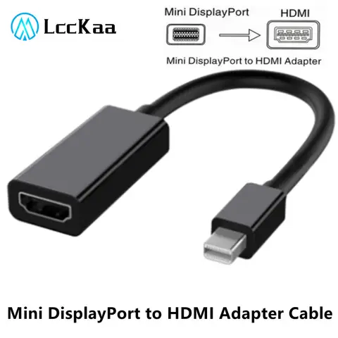 Thunderbolt Mini DisplayPort DP to HDMI Cable 1080P TV Projector Display Port to HDMI Adapter Cable For Mac Macbook Pro Air