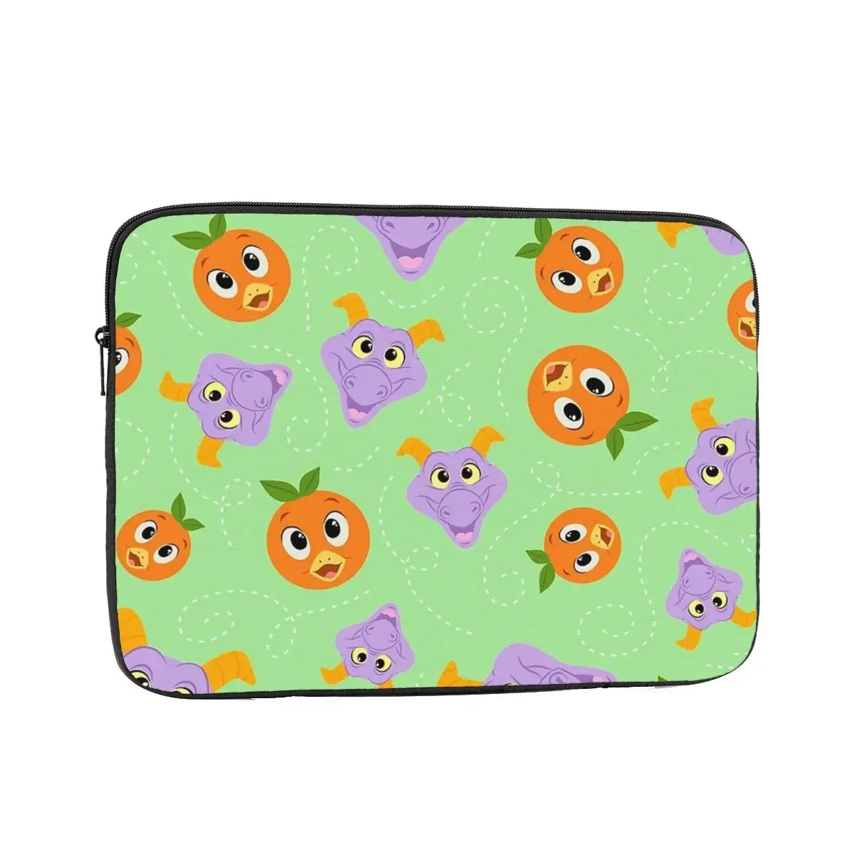 Festival Fresh Figment And Orange Bird Notebook Laptop Bag Case Pouch Notebook Sleeve Cover Bag Tablet Shockproof Case Bag