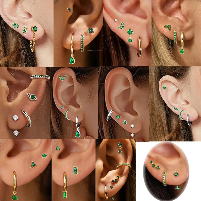 3 Pairs 20G Tiny Cartilage Earrings Stud Small Second Hole Screw Flat Back Piercing Tragus Hlelix Piercings Hoop Ear For Women