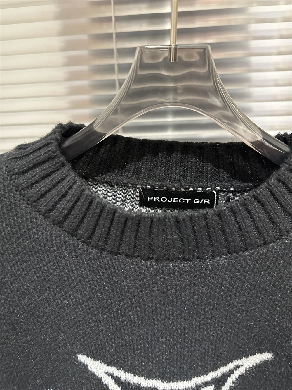 Czarny sweter Black West Coast Choppers Project G/R Męski Damski Najwyższej Jakości Bluza z Okrągłym Dekoltem