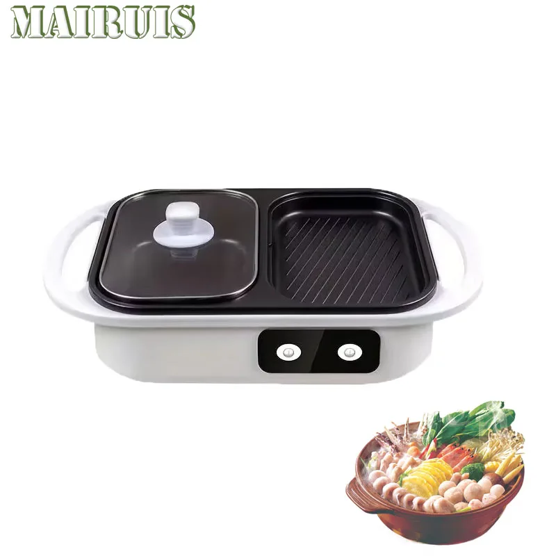 

Multi-Function All-In-One Electric Cooking Cooker 220V Househould Non-Stick Cooking Electric Hot Pot Household Mandarin Duck