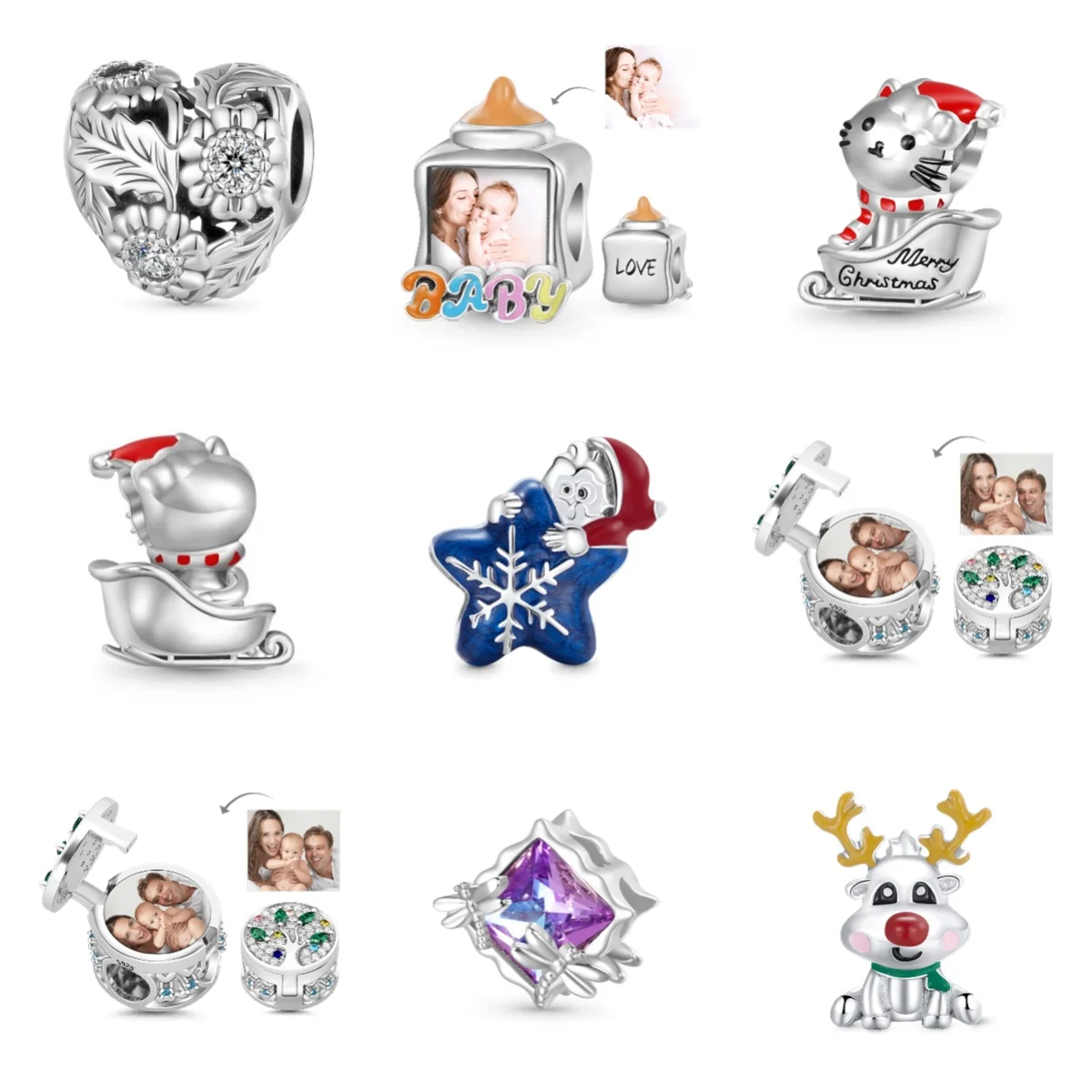 

Luminous Halloween Series Pumpkin Devil Candy Amulet Beads Suitable For Pandora Original Bracelet DIY Jewelry.DIY