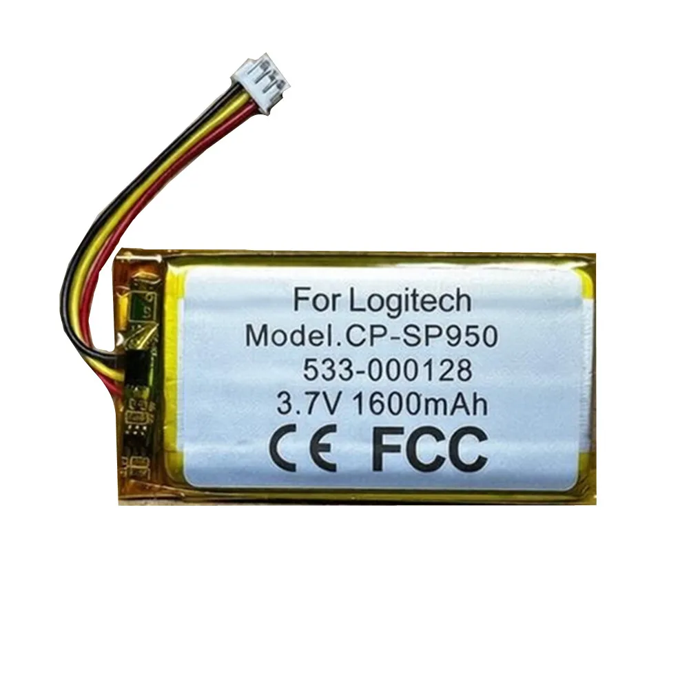 Wireless Remote Control Battery 1600mAh 623158 For Logitech Elite , Harmony 950 ,915-000257 ,915-000260 ,533-000128