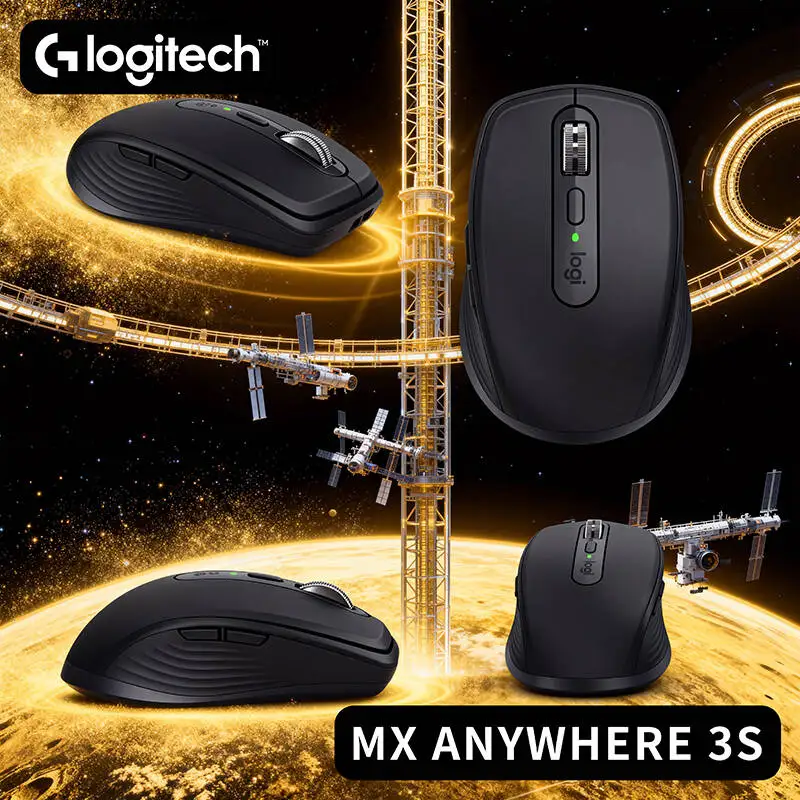 

Premium Logitech MX Anywhere 3S Mouse Wireless Bluetooth 8K DPI Silent Buttons Rechargeable Portable for PC Mac Business