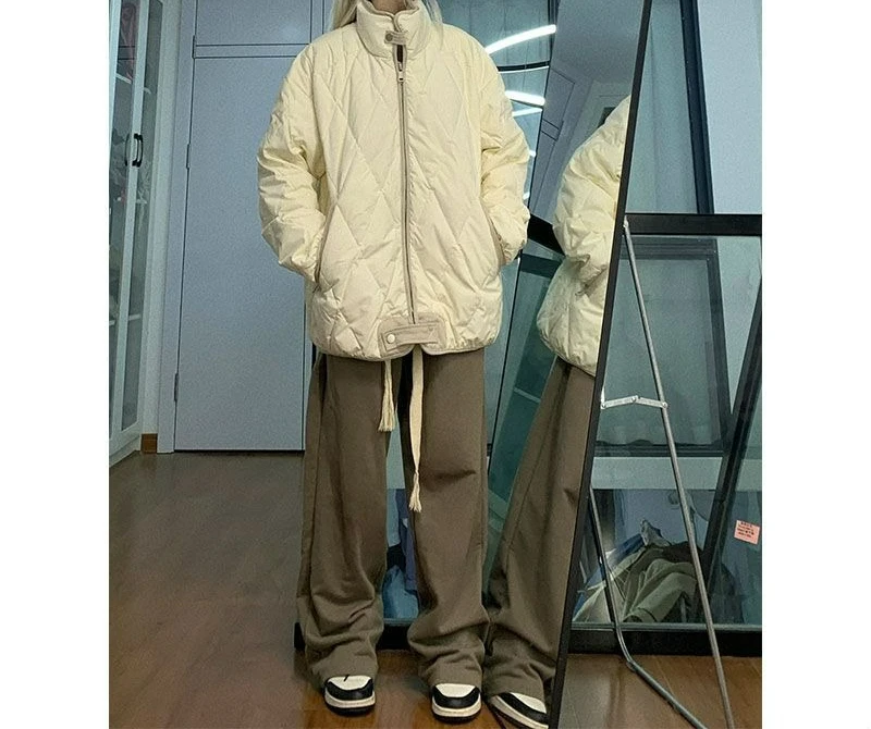 ملابس الخبز قصيرة أسفل الملابس المبطنة بالقطن المرأة 2025 جديد الخريف والشتاء معاطف سميكة سترات مبطنة بالقطن