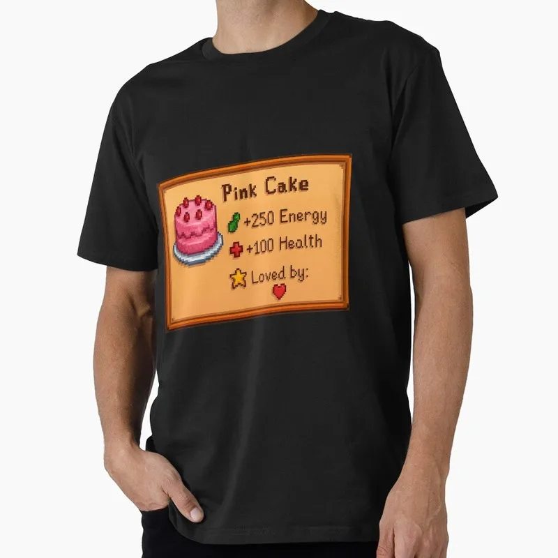 Stardew Valley Pixel Farm Game Cute Cartoon RPG Video game Gift T Shirt for Gamer Short sleeve Graphic Clothes All Size Tops