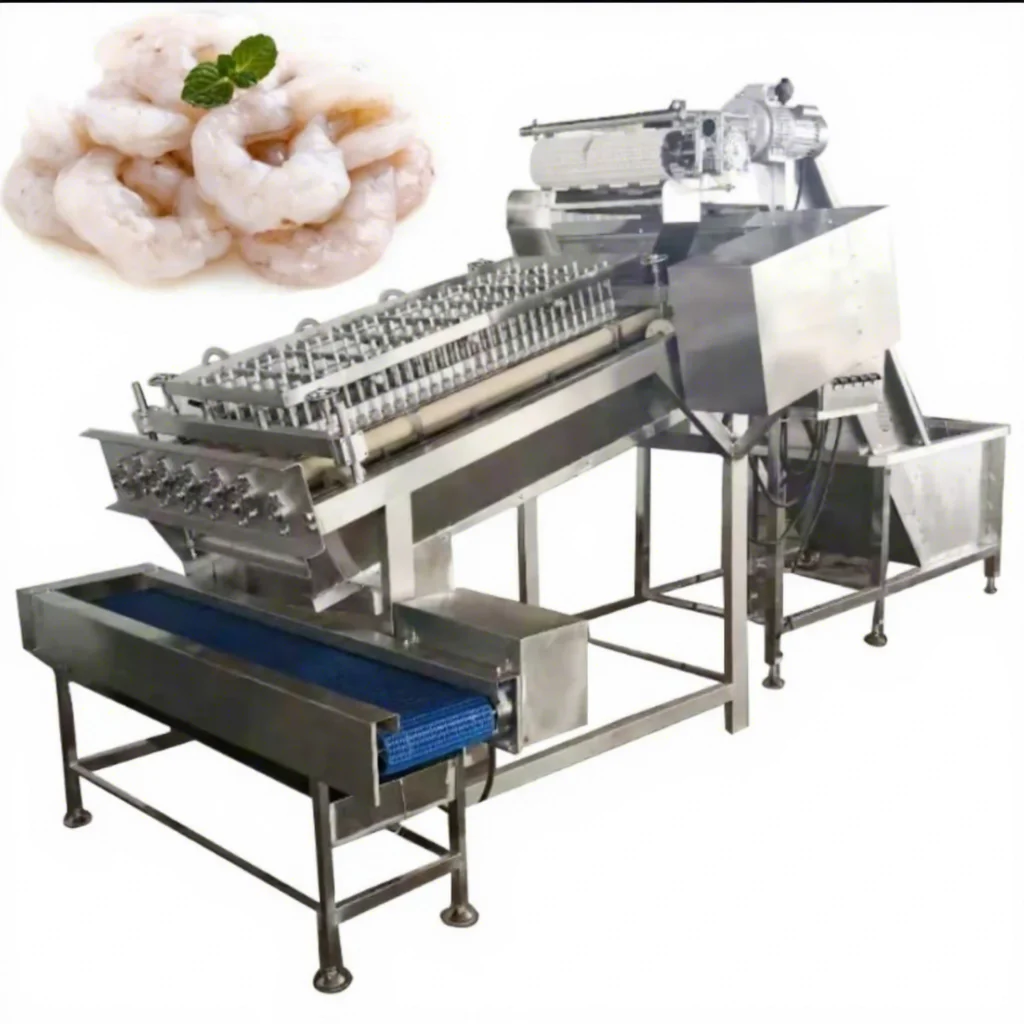 Automatic Stainless Steel Shrimp Deveining Machine Shrimp Shelling Cleaning Machine Prawn Shrimp Peeling Machine