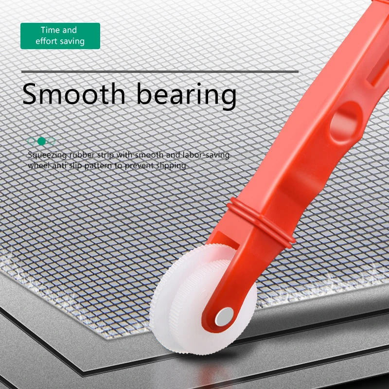 2Pcs Home Screen Roller Tool Set Scraper Durable Screen Retainer Rolling Tools Wheel Window Install Tool Fitments Hardware
