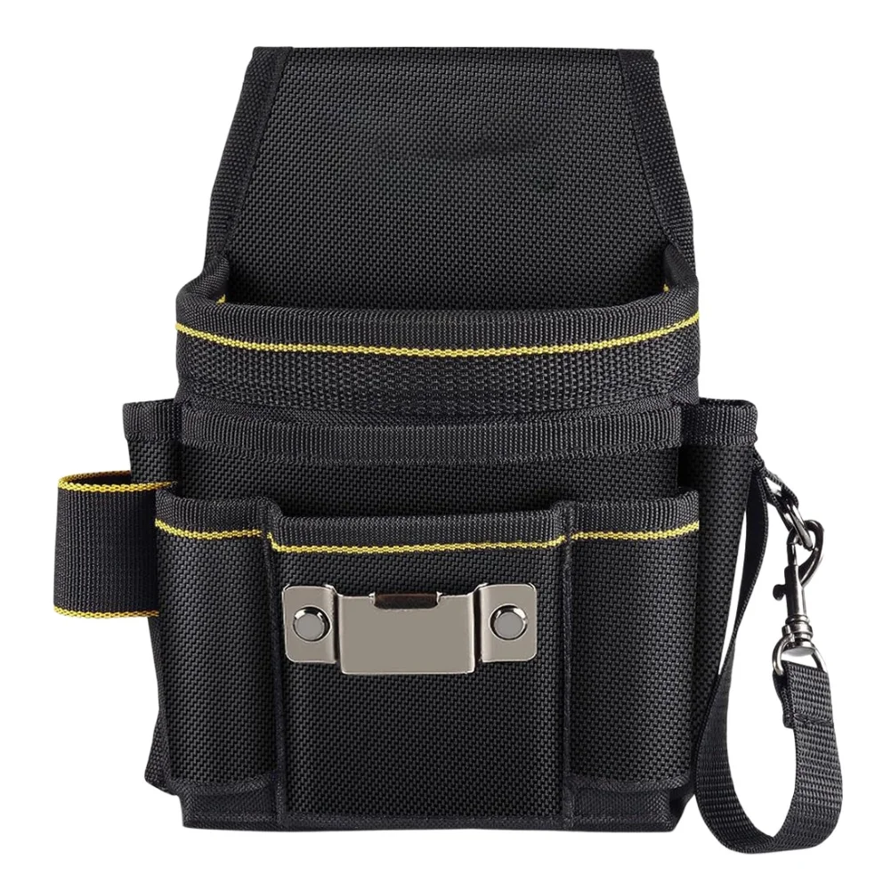 1 Piece Red Oxford Cloth Electrician Tool Waist Bag Multi Pocket Wearable Pouch For Repair Work Storage Organizer Accessories