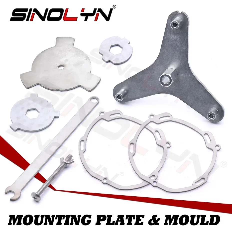 Nachrüst werkzeuge Montage platte & Formen für h4 h7 Scheinwerfer Upgrade Bohrlöcher Hardware-Kit
