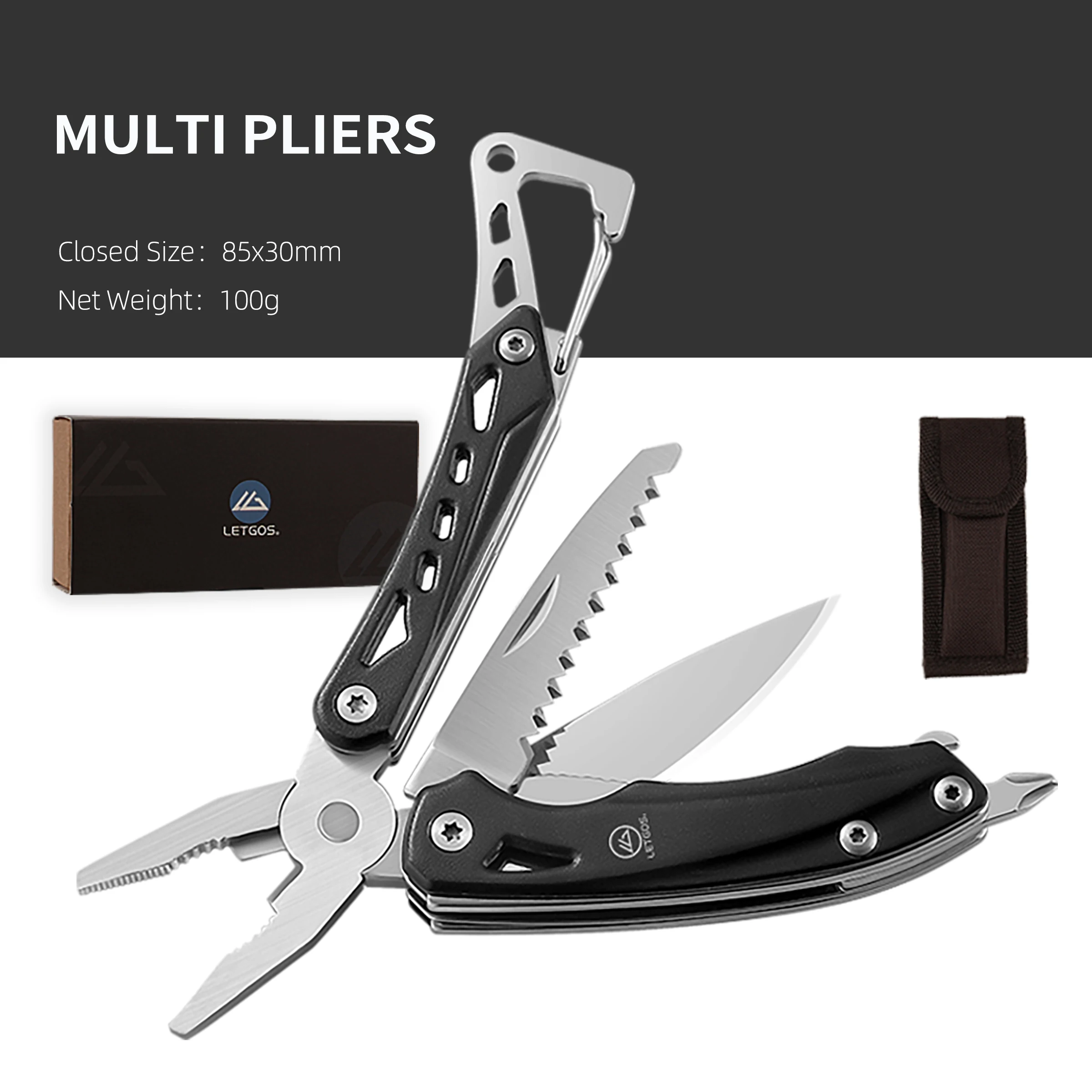 Folding Multi-tool Pocket Knife Pliers Mini Portable Fold Outdoor Hunting Survival Rescue Tactical Multipurpose Repair EDC Tool