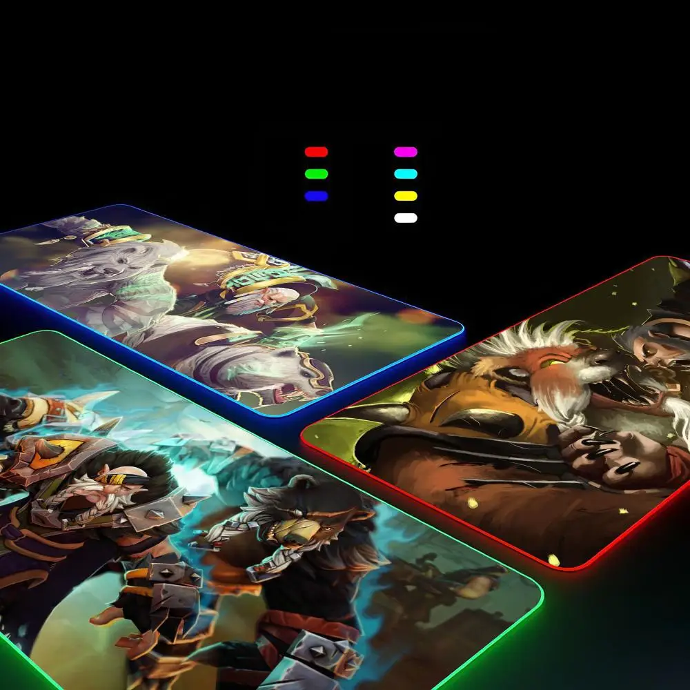 

Одиночный Druid Luna Lycan коврик для мыши, игровой RGB коврик для клавиатуры, игровой коврик для мыши для ноутбука, Настольная защита, аниме коврики