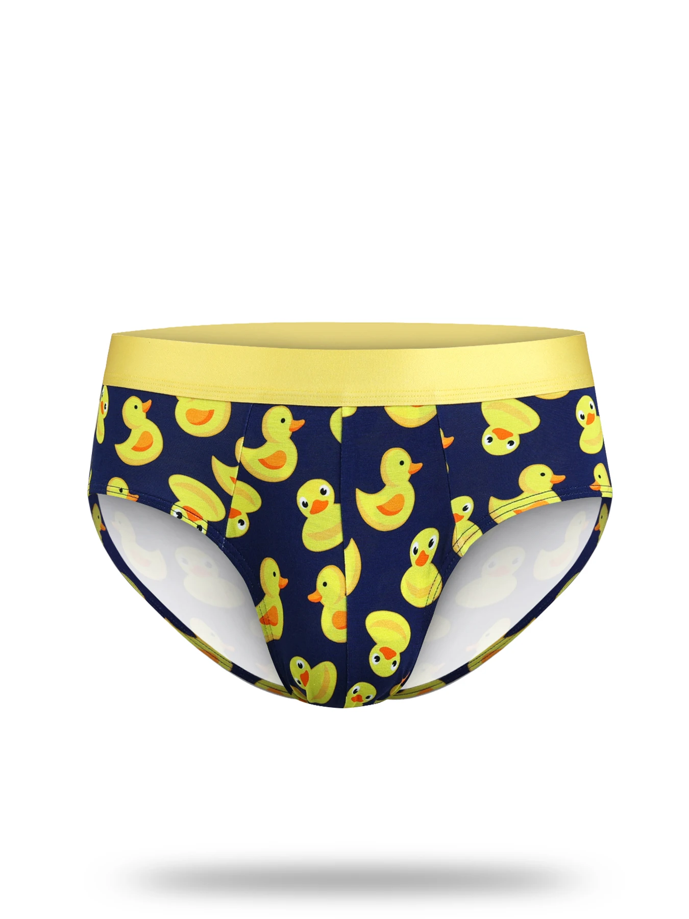 1pcs Original Cartoon Duck Digital Printed Stretch Comfort Plus-size Men's Underwear for Teenagers and Adult Males