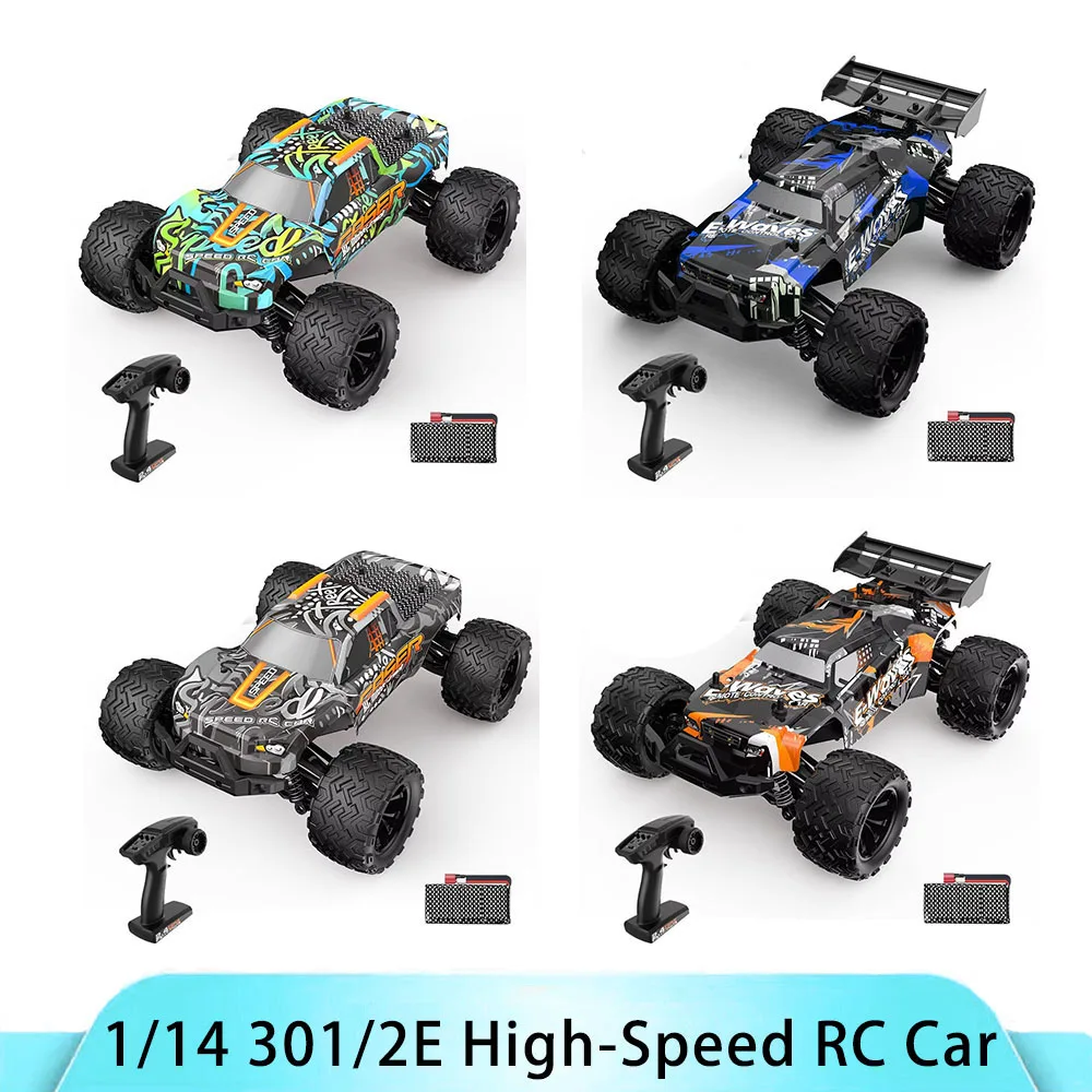 

001E 002E 4WD RC Car 1:14 High Speed 60km/H Off Road All Terrain RTR Waterproof Brushless Motor Electric Remote Control Car