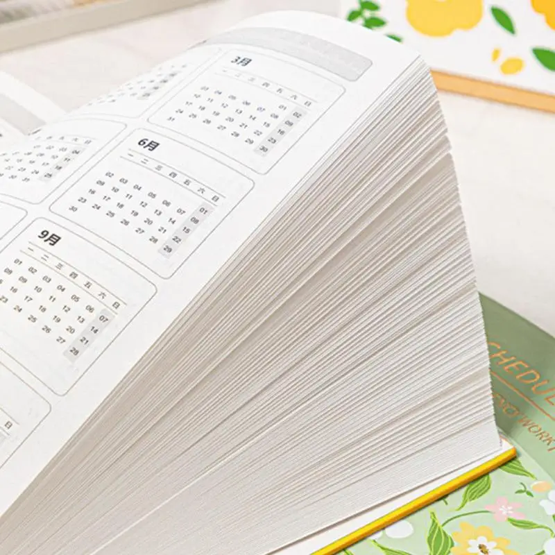 2025 Weekly Appointment Book Meeting Notebook With Painting Design Monthly Planner 2025 Weekly Planner Daily Notebook For Family