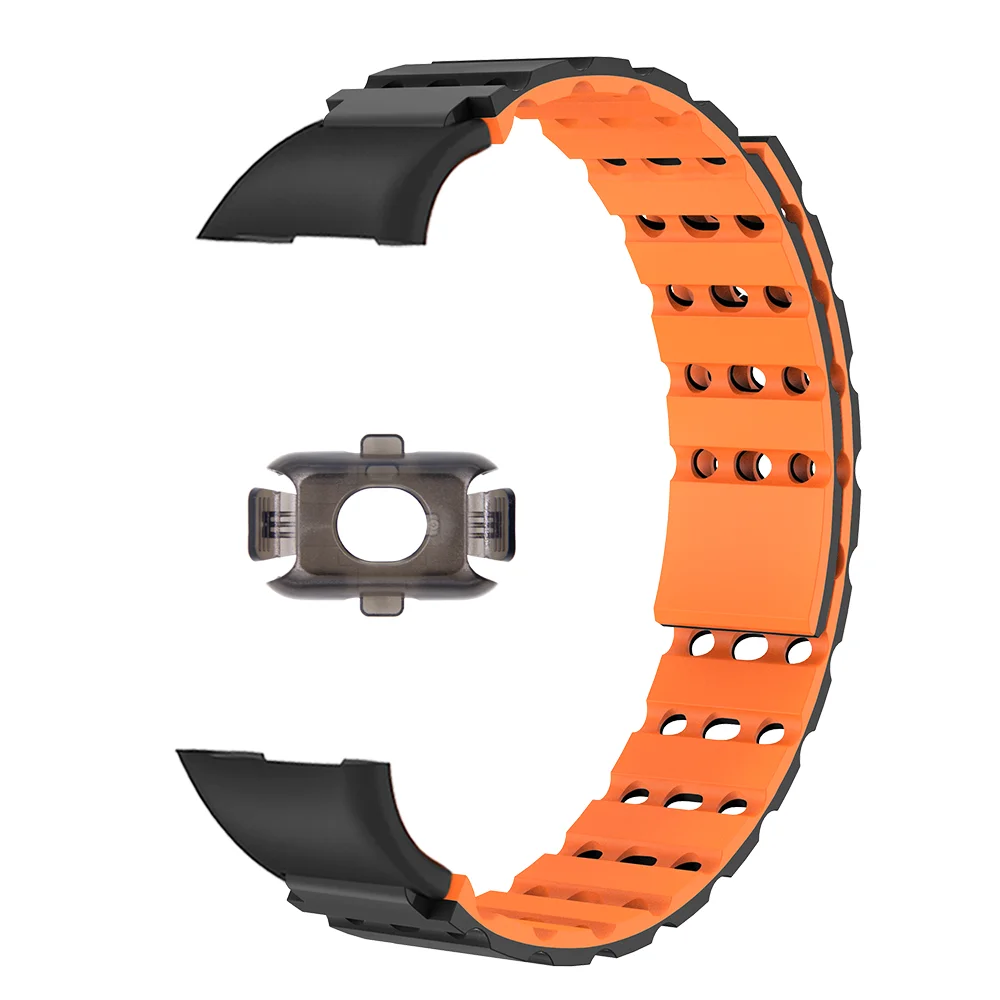 

For Keep Band 3 Magnetic Watch Strap Quick Release Breathable Air Hole Sweatproof Silicone Soft Sport Smartwatch Band Men Women