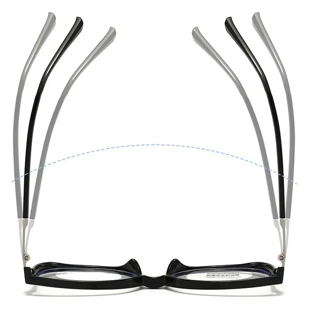 نظارات قراءة نسائية متألقة تحجب الضوء الأزرق، إطار معدني كبير الحجم، نظارات قصر النظر الشيخوخي، الماس اللامع #4