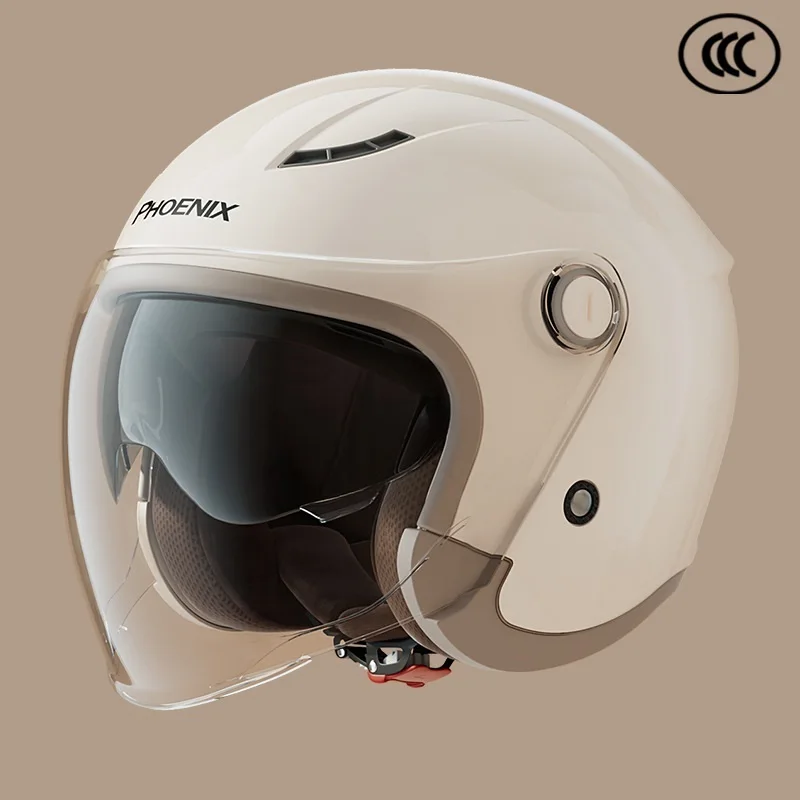 CUSTOM double Lens ABS half face mask helmet visor    for motorcycle  man