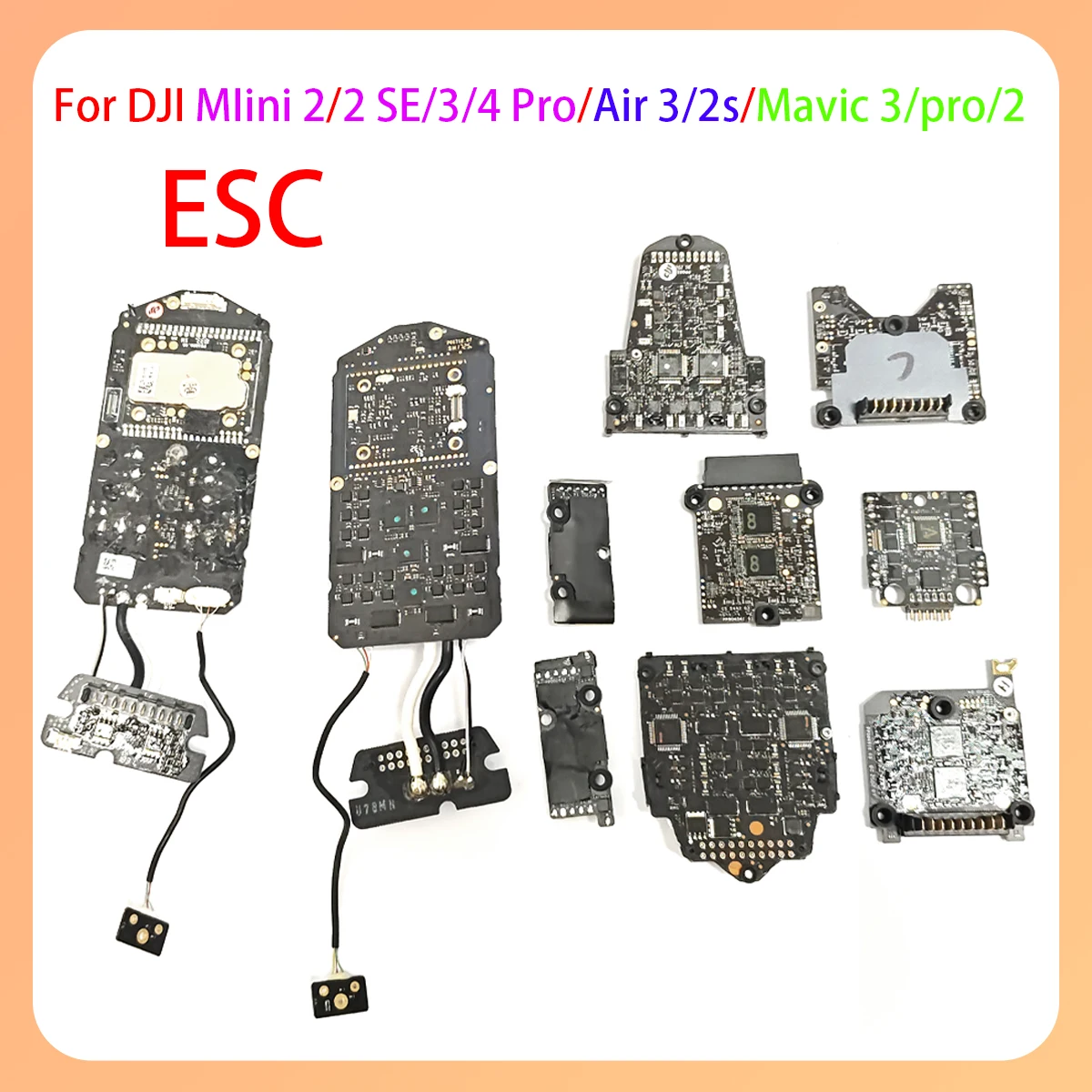 

riginal Mavic 1/2/3/4 Min3/4/Air2/3/3s body power motherboard ESC suitable for DJI Mavic Air Min series drones