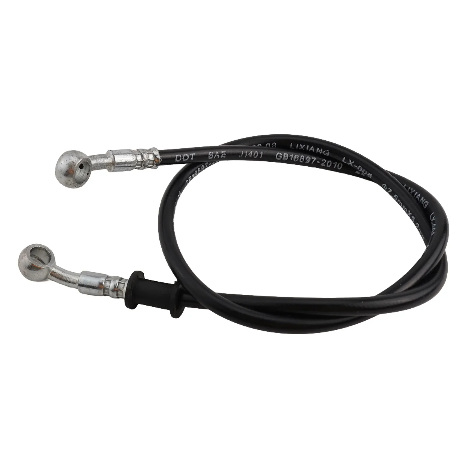 

1pc 80CM Electric Pedal Motorcycle Racing Hydraulic Brake Hose 10mm Braided Oil Hoses Line ABS+metal Black Brake Oil Pipe