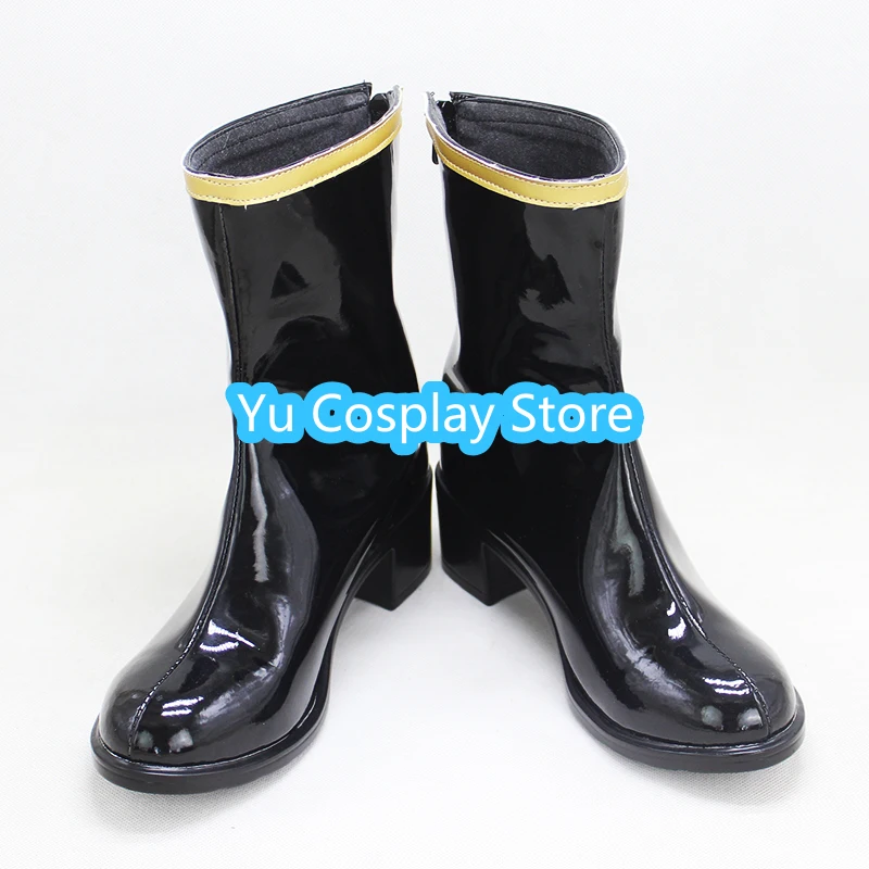 Game Division Rap Battle Cosplay Shoes Fate PU Leather Shoes Halloween Carnival Boots Cosplay Props Custom Made