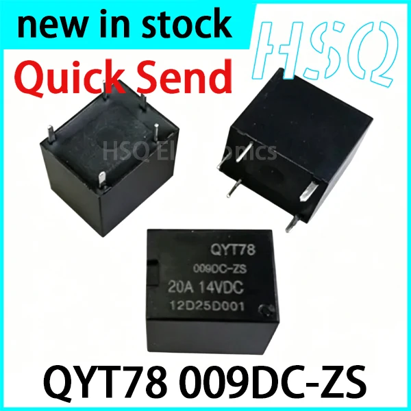 5PCS QYT78 009DC-ZS Automotive Relay, 5-pin 20A, One Set for Conversion