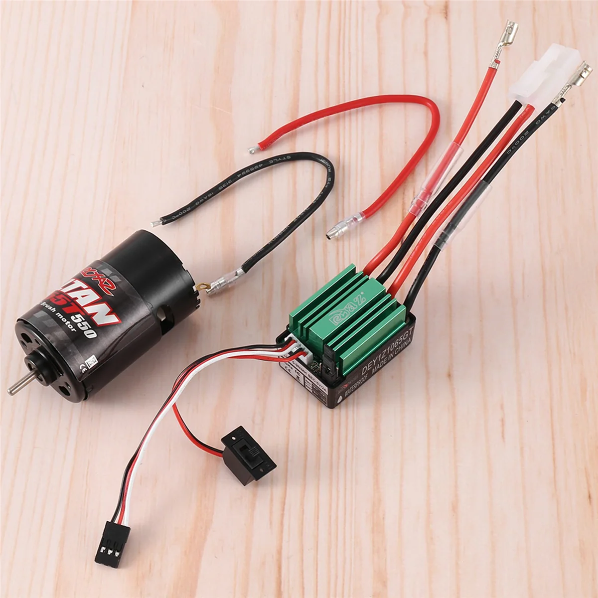 RCXAZ 320A Brushed ESC + 550 Brushed Motor 12T 21T 29T 35T 55T for 1/10 RC Crawler Axial SCX10 AXI03007 90046 Traxxas TRX4 D90,5