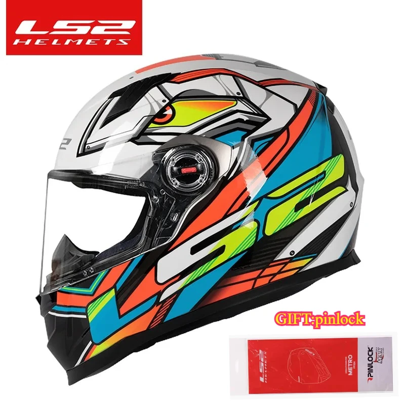

LS2 FF358 Helmet Motorcycle Locomotive Full Helmet Anti-fog Capacete Cascos Para Moto Summer Motorcycle Safety Helmet