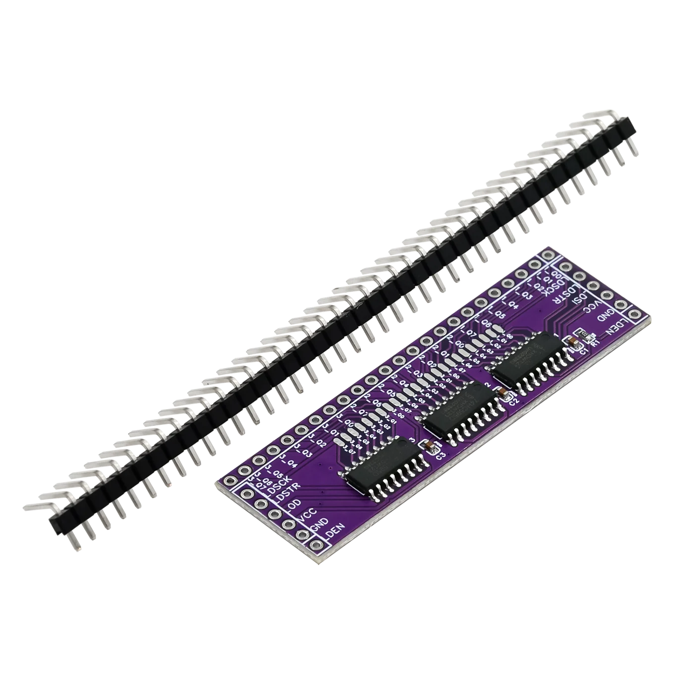 Microcontroller Serial to Parallel Pin IO Expansion Module 74HC595 Output Port Expansion 3 to 24pin LED control
