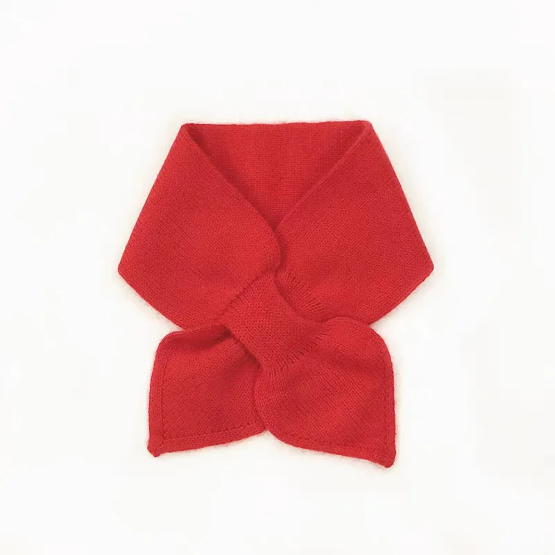 

baby girls boys scarf chrismas red scarf xmas scarf winter warm scarf woolen solid scarf for newborn infant baby