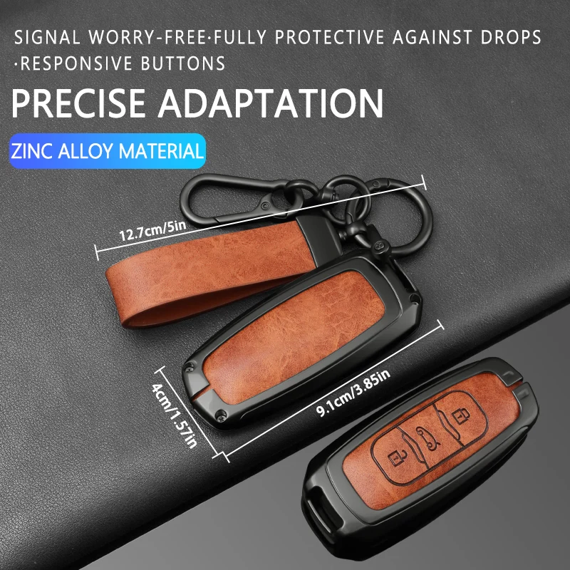 Zinc Alloy Leather Key Shell,For Geely Emgrand X7 GS GX3 GT GC9 EC7 GC715 EC718 Englon SC3 Atlas pro Car Key Protective Gadgets