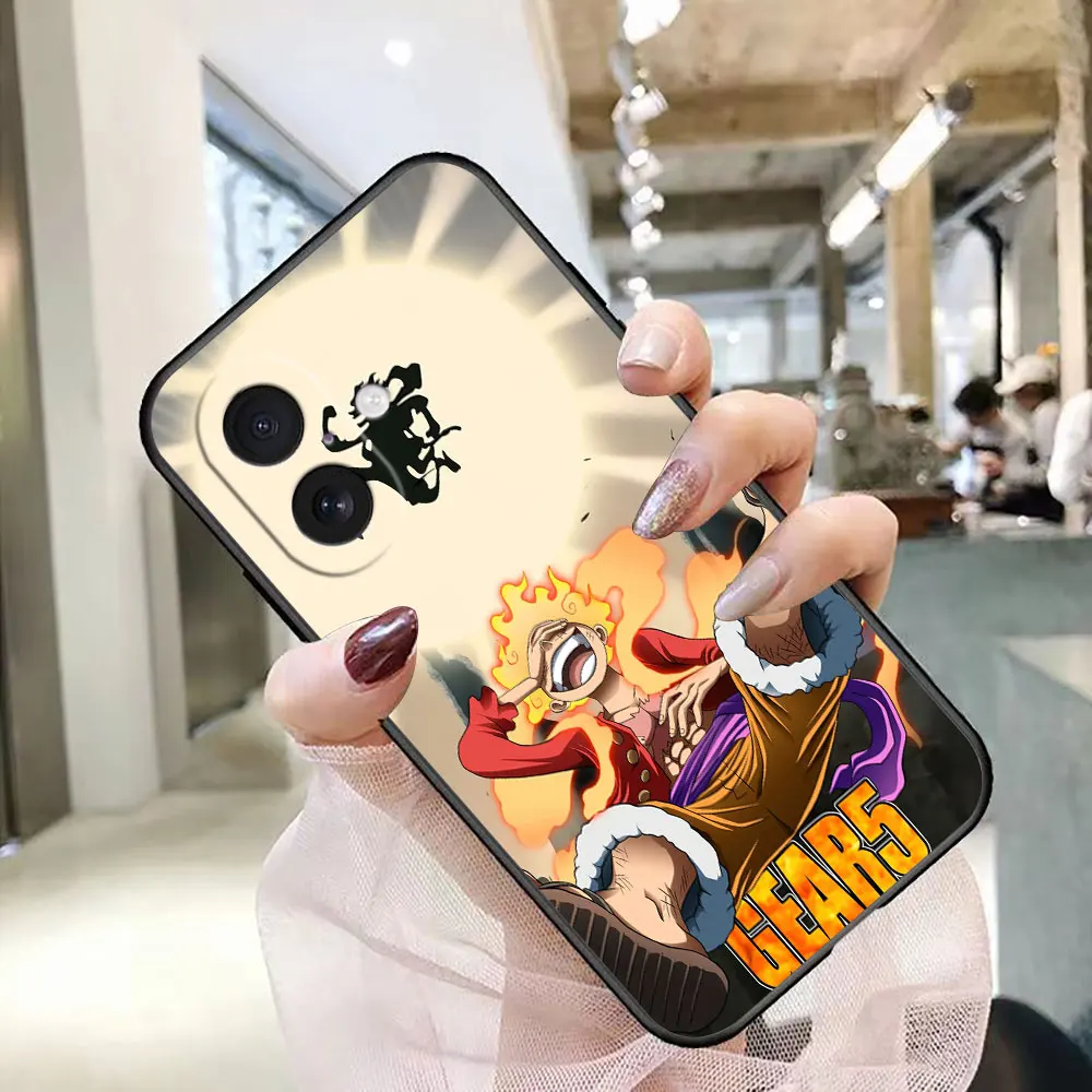 Phone Case For iphone 17 AIR 17E 16E SE4 16 15 14 8 7 Plus 13 12 11 Pro XR Max Funda Shell Cover Anime One P-Piece Gear 5 Luffy view 3
