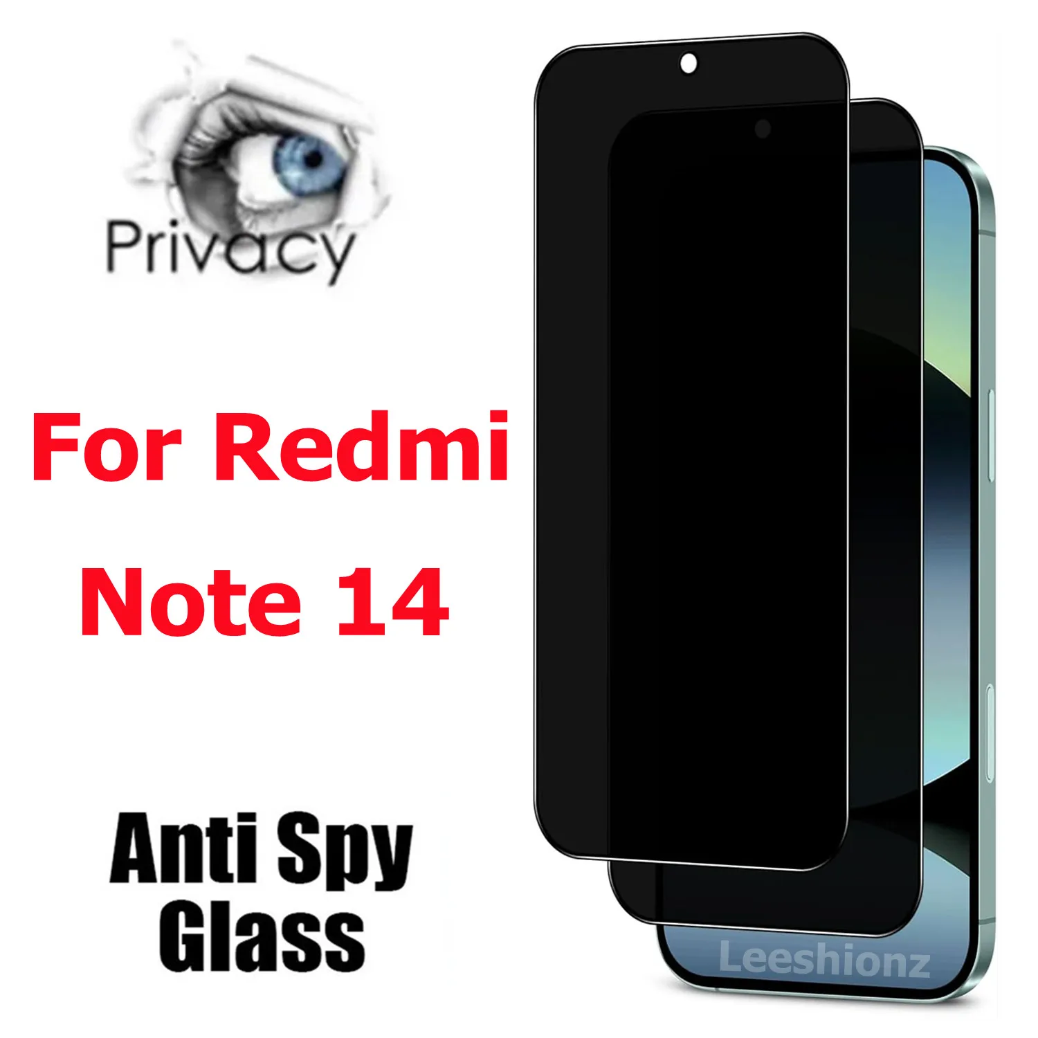 

For Redmi Note 14 Privacy membrane Anti Spy Screen Protector Privacy Glass Film