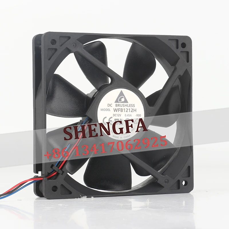 Delta 12V 0.45A Power Supply Speed Measurement 12025 120x120x25MM 12CM High air Volume WFB1212H-R00 Cooling Fan