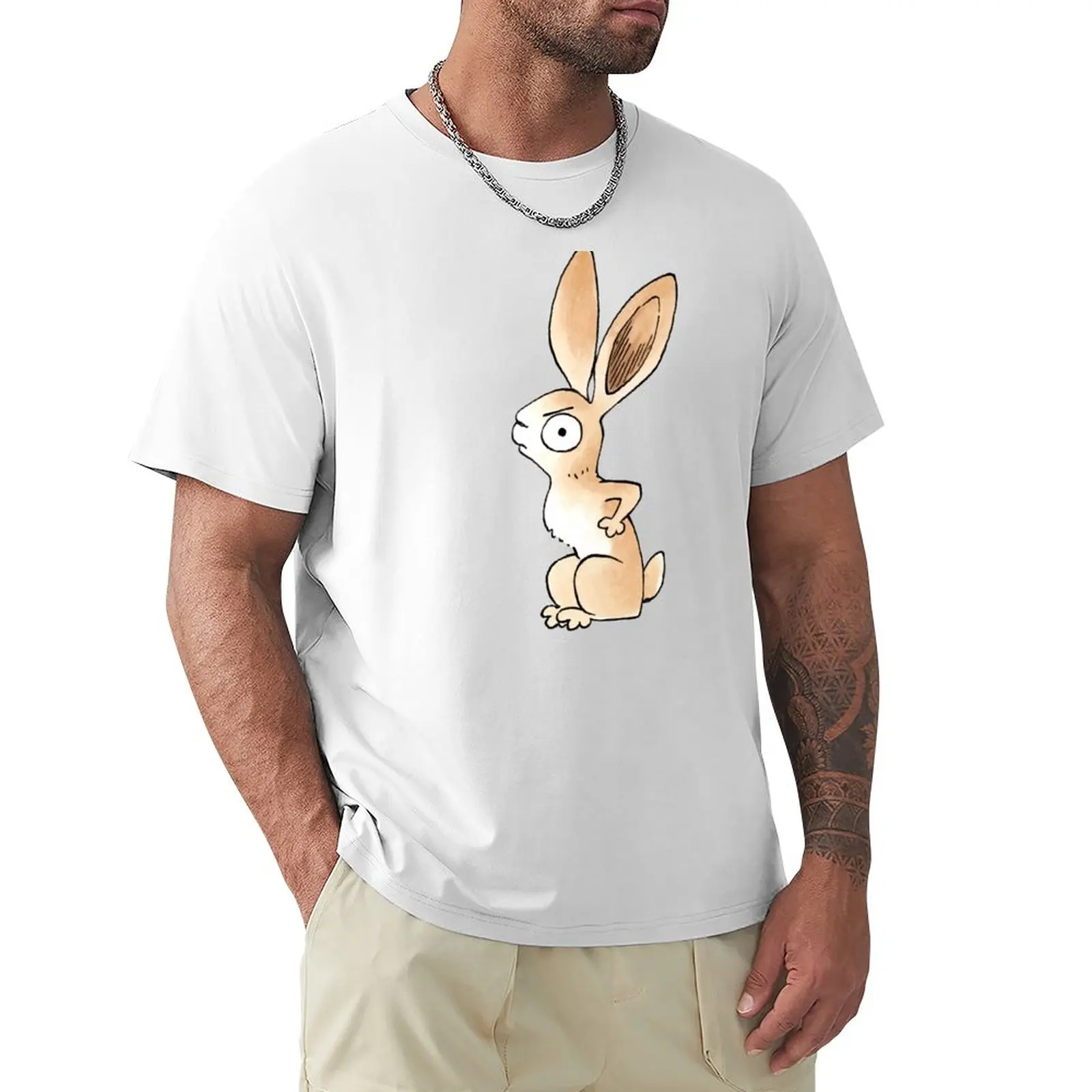 Annoyed Medieval Rabbit T-Shirt summer top Short sleeve tee korean fashion mens graphic t-shirts funny