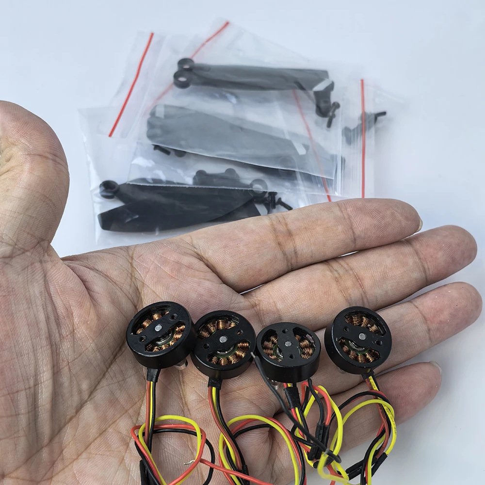 4pcs Micro 18mm 1503 3100KV  2S 7.4V Brushless Motor 2pcs CW CCW Propeller For RC Drone UAV Aircraft