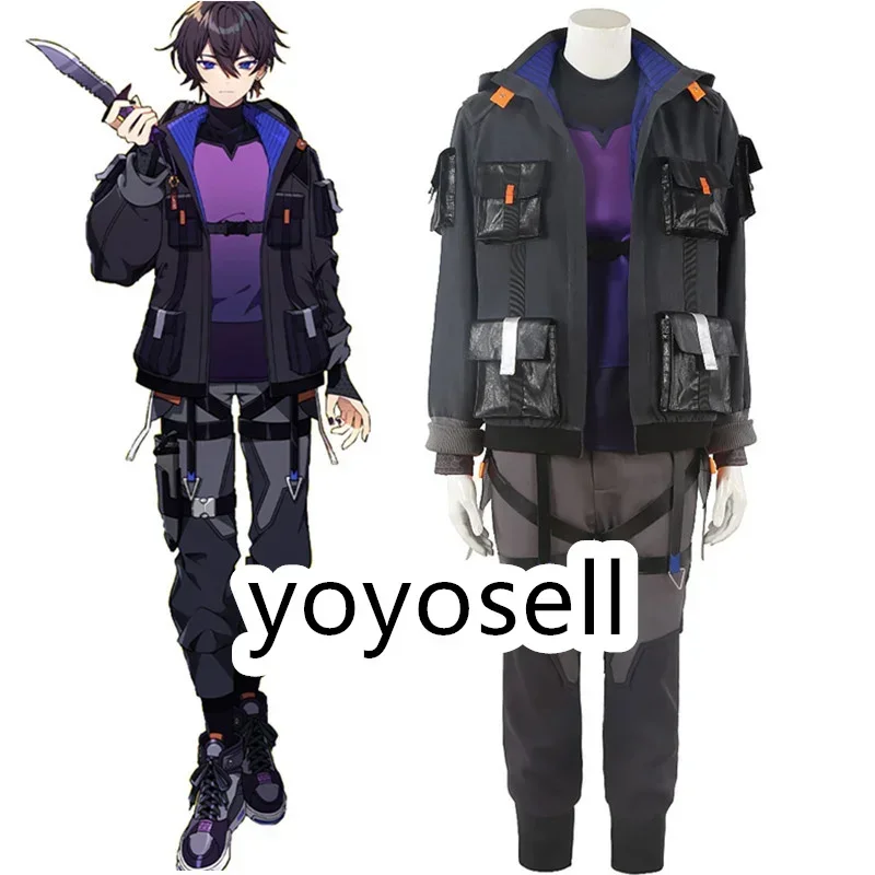 VTuber NIJISANJI Luxiem Shoto  2.0  New Outfit Cosplay Halloween Theme Costume