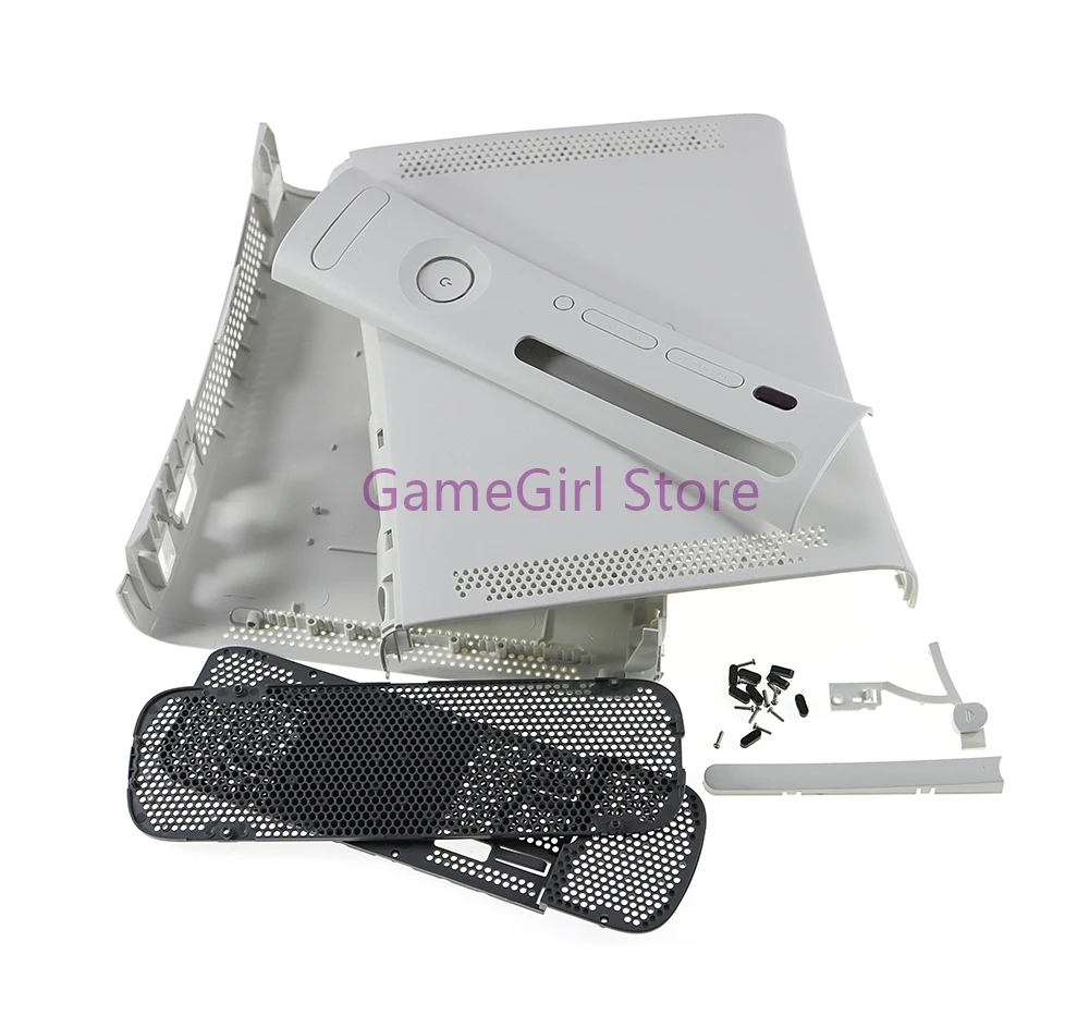 1Set Black White Color Full Set Housing Shell Protective Case For XBOX360 XBOX 360 Fat Console Replacement view 3