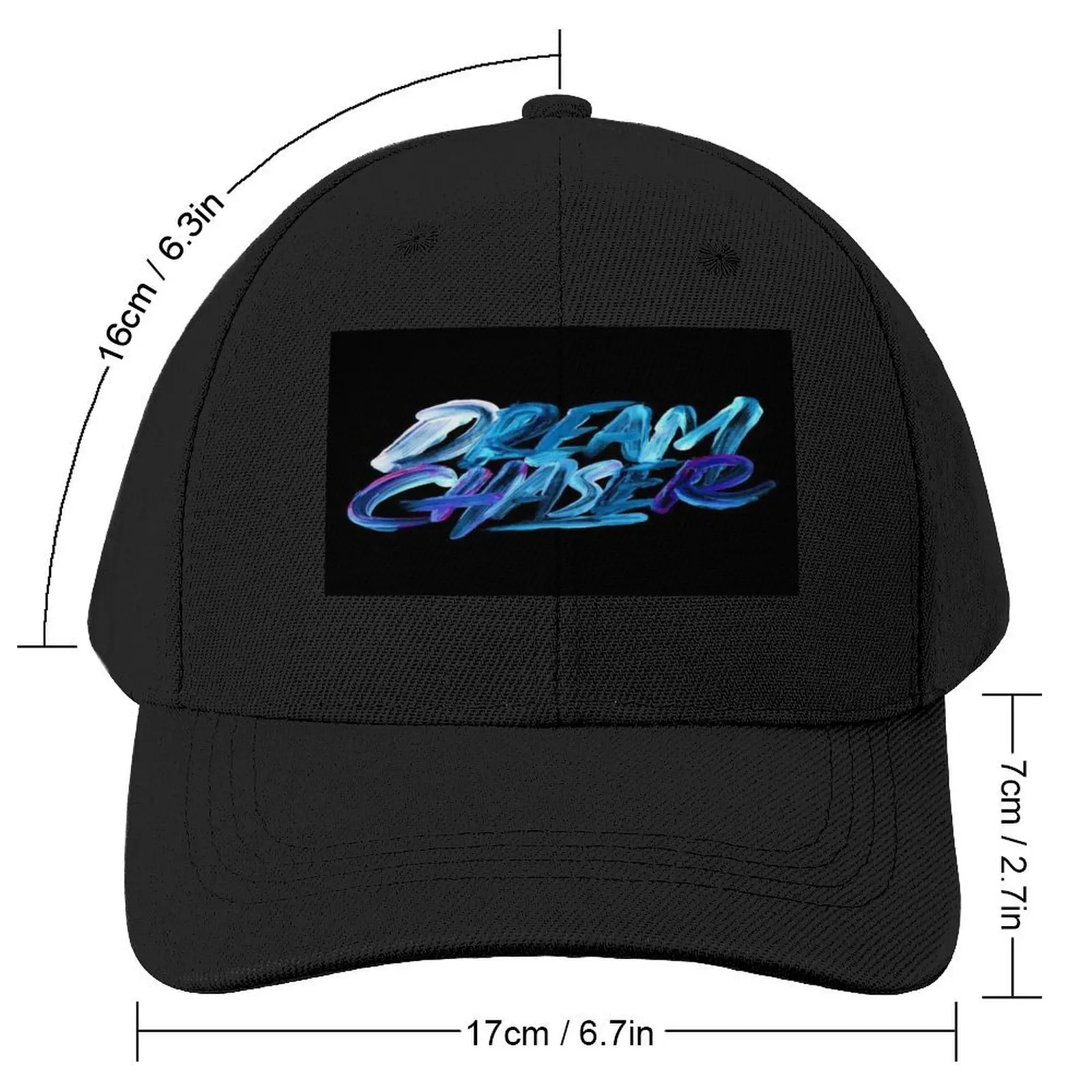 The dream chaser fashionable text art,design Baseball Cap Wild Ball Hat Trucker Hat Women's 2024 Men's