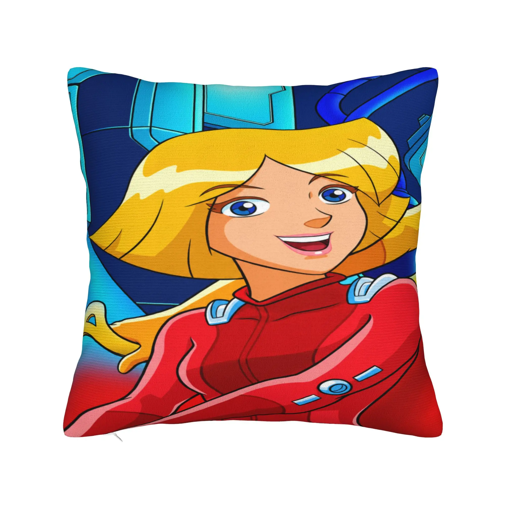 Totally Spies Clover Portrait Pillow Case  Graphic Pillow Cover For Sofa Home Decoration Morden Cushion Cover