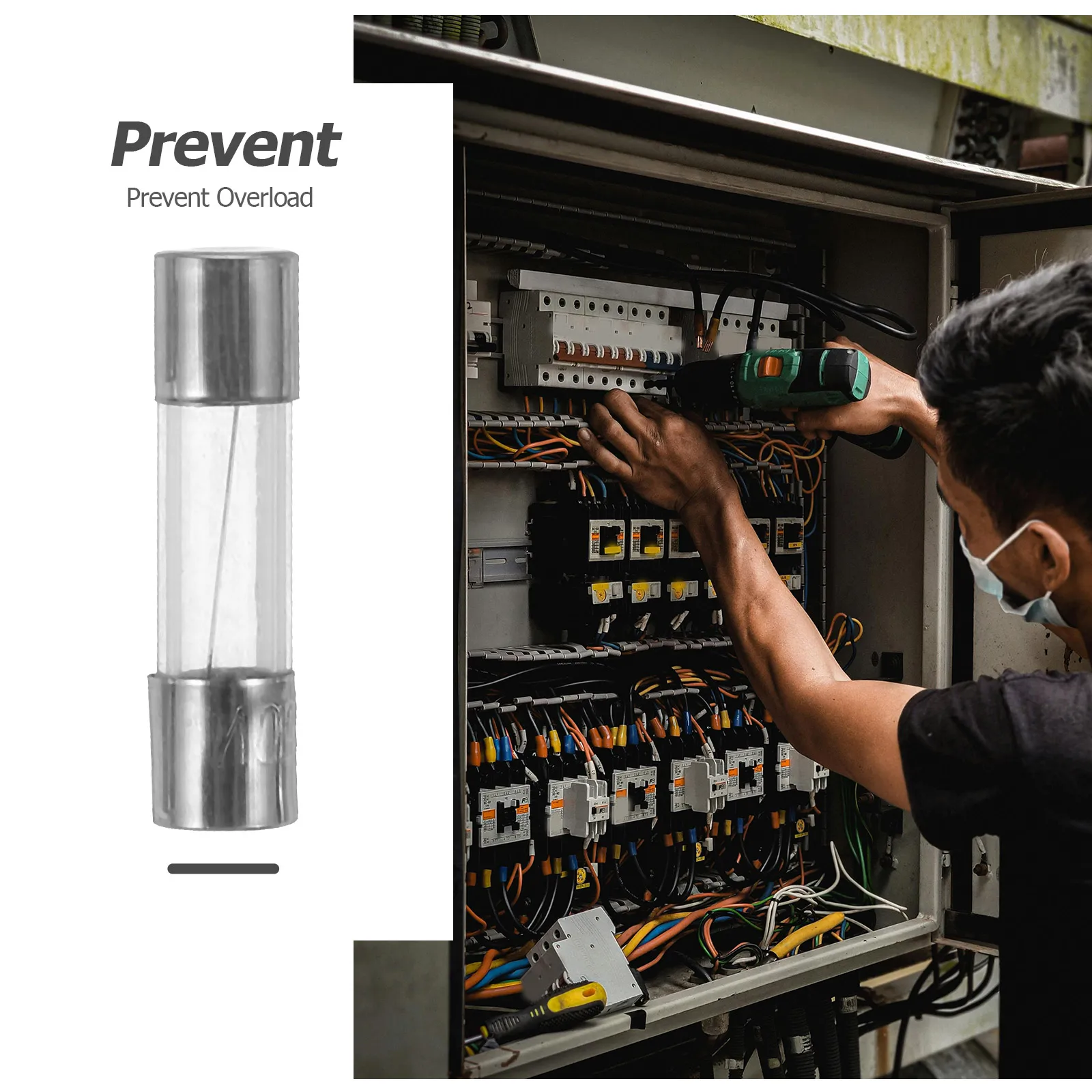 100 قطعة الزجاج فيوز 5A 250 فولت 5x20 مللي متر أنبوب مقاوم للحريق لسلسلة أضواء شجرة عيد الميلاد فيوز استبدال جهاز السلامة كفاءة #6