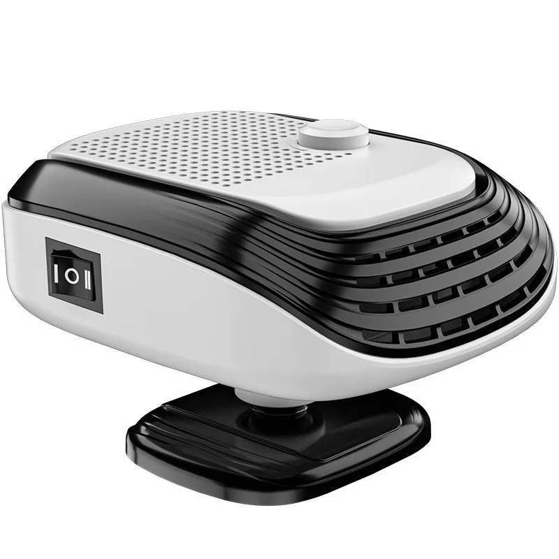 Ventilateur de chauffage de voiture 12V/24V 360 ° Chauffage de voiture rapide d'hiver à rotation, grande zone de soufflage, vitesse du vent réglable, dégivrage du pare-brise 2026