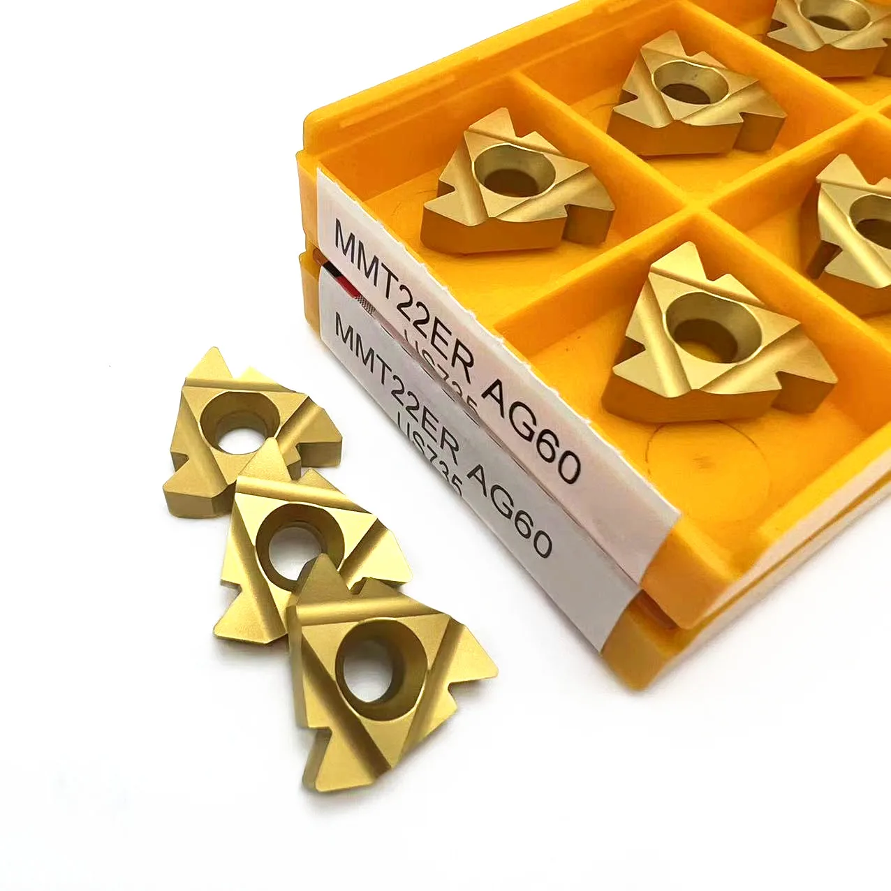Thread Turning Tool MMT 22ER AG60 VP15TF UE6020 US735 MMT22IR AG60 Threaded Carbide Tool Milling Tool 22ER 22IR Thread Insert