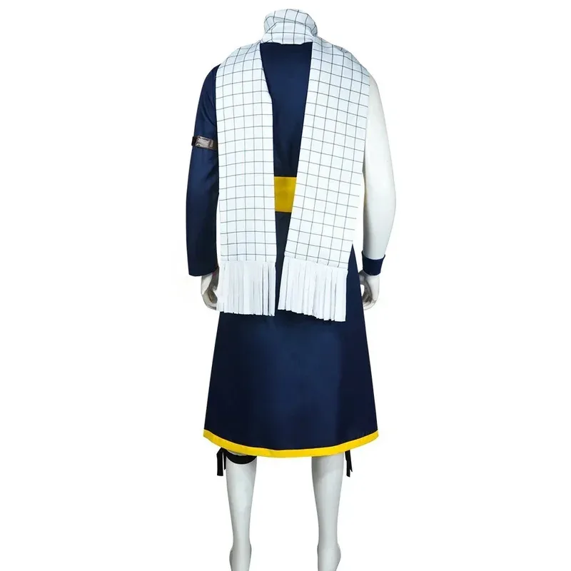 

CyNatsu Dragneel Cosplay Costume Wig Anime Fairy Tail 100 Years Quest Salamander Uniform Stickers Scarf Halloween Party Men Wome